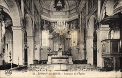 CPA Epinay sur Seine Interieur de l'Eglise