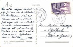 CPA Enghien les Bains Cnotage sur le Lac