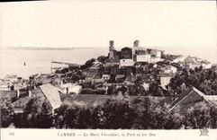 CPA Cannes Le Mont Chevalier le Port et les Iles