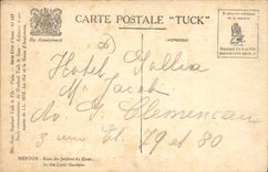 CPA Menton Dans les Jardins du Carel