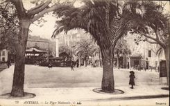 CPA Antibes La Place Nationale