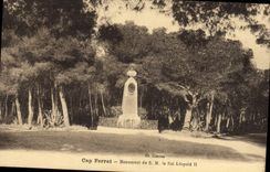 CPA Cap Ferrat Monument de S. M. le roi Leopold II