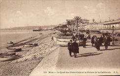 CPA Nice Le Quai des Etats Unis et la Pointe de la Californie