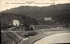 CPA Environs de Cannes Agry La Gare et le Roches Rouges
