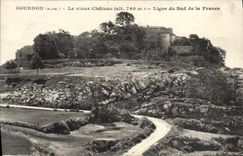 CPA Gourdon Le Vieux Chateau Ligne du Sud de la France