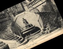 CPA Grasse fontaine du Thouron