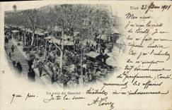 CPA Nice Un coin du Marché