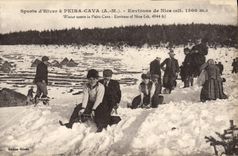 CPA Sports d'Hiver a Peira Cava Environs de Nice luge