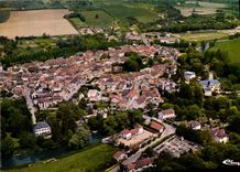 CPSM Crecy la Chapelle Vue generale aerienne
