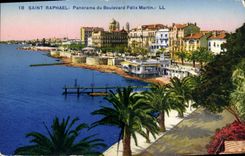 CPA Saint Raphael Panorama du Boulevard Felix Martin