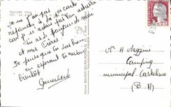 CPA Toulon La plage vue sur le Cap Brun