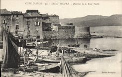 CPA Saint Tropez Quartier de la Tour Vieille