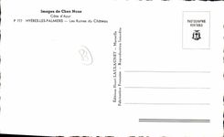 CPA Hyeres Les Palmiers Les ruines du Chateau