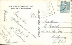 CPA Saint Tropez Plage de la Bouillabaisse