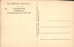 CPA Hyeres un coin pittoresque de la vieille ville