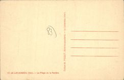 CPA Le Levandou La plage de la Faviere