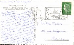 CPA Saint Raphael Le boulevard Felix Martin