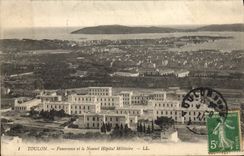 CPA Toulon Panorama et le Nouvel hopital Militaire 