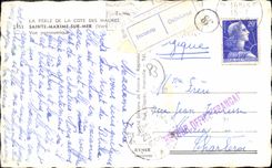 CPA La Perle de la cote des Maures Saint Maxime sur Mer Var vue panoramique