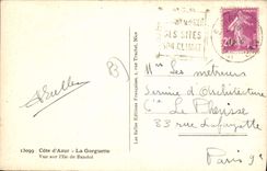 CPA Cote d'Azur la Gorguette vue sur l'Ile de Bandol