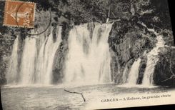 CPA Carces l'ecluse la grande chute 