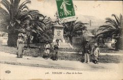 CPA Toulon Place de la Gare 