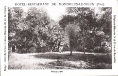 CPA Hotel Restaurant de Montrieux le Vieux Var pelouse
