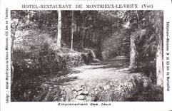 CPA Hotel Restaurant de Montrieux le Vieux Var emplacement des jeux