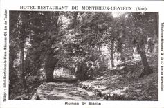 CPA Hotel Restaurant de Montrieux le Vieux Var ruines