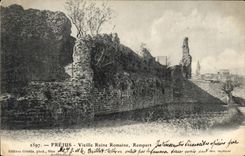 CPA Frejus Vieille Ruine Romaine Rempart 
