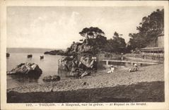 CPA Toulon a Magaud sur la greve 