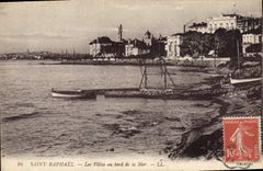 CPA Saint Raphael Les Villas au bord de la Mer 