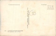 CPA Sainte Maxime sur Mer Vue generale vers le Port