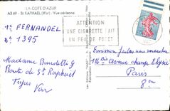 CPA La Cote d'Azur St Raphael Var vue aerienne 