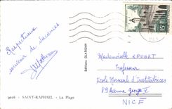 CPA Saint Raphael La Plage 