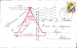 CPA Hyeres Une vue du Camping du Ceinturon La Plage d'Hyeres