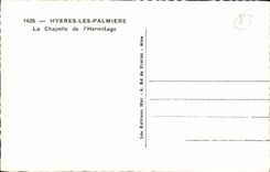 CPA Hyeres les Palmiers La Chapelle de l'Hermitage