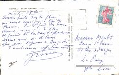 CPA Saint Rapahel Var La Promenade du bord de mer 