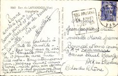 CPA Env du Lavandou Var Aiguebelle 