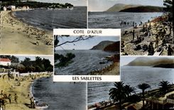 CPA Cote d'Azur Les Sablettes Saint Elme Mar Vivo 