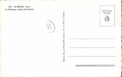 CPA La Seyne Var Le Manteau route de Tamaris