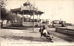 CPA Saint Raphael Le Boulevard Felix Martin 