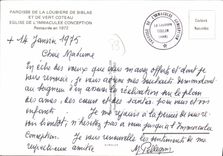 CPSM Paroise de la Loubiere de Siblas et de vert Coteau eglise de l'immaculee conception 