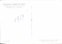 CPSM Couleurs et Lumiere de France La Cote d'Azur Bandol Var La Plage