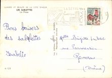 CPSM Lumiere et Beaute de la Cote d'Azur Les Sablettes La Plage 