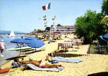 CPSM La Cote d'Azur Saint Tropez Var La plage 