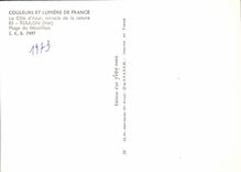 CPSM La Cote d'Azur miracle de la nature Toulon Var Plage du Mourillon 