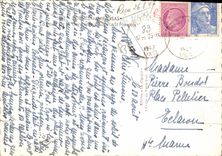 CPSM Bormes les Mimosas la route de la gare et la chapelle St Francois