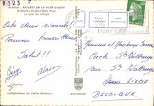 CPSM Reflets de la Cote d'Azur Bormes les Mimosas Var Le haut du Village