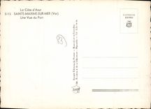 CPSM La Cote d'Azur Sainte Maxime sur Mer Var Une Vue du Port